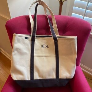 Land’s End Boat Tote, Navy, Brand New